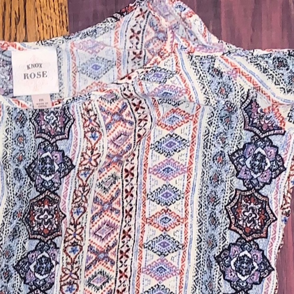 Knox Rose Cold Shoulder Boho Top